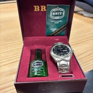 Brut Watch and "Splash on Lotion" Set